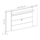 Painel Para Tv Ulisses Extensível Freijó Off White
