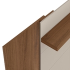 Painel Para Tv Ulisses Extensível Off White Nogueira