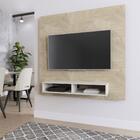 Painel Para Tv Urban 135 Cm - Artesanal C/ Off White Fosco