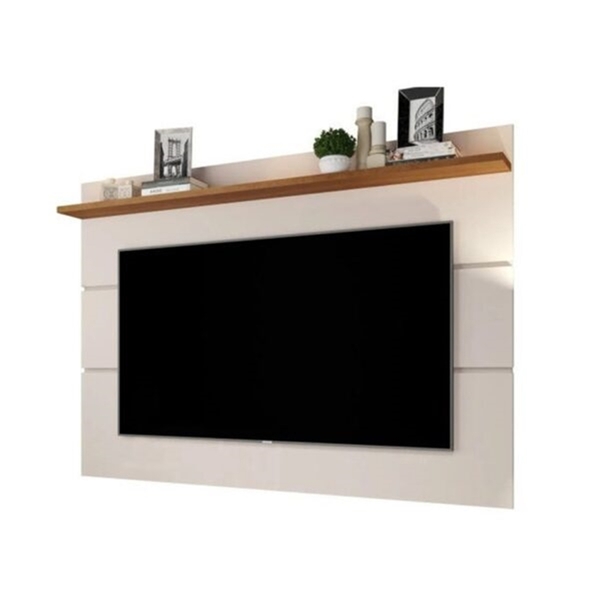 Painel Para Tv Vivare 1.8 Off White Freijó– Germai Móveis