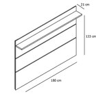 Painel Para Tv Vivare 1.8 Off White/Nature – Germai Móveis