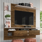 Painel Para Tv Will Com Espelho Canela Off White