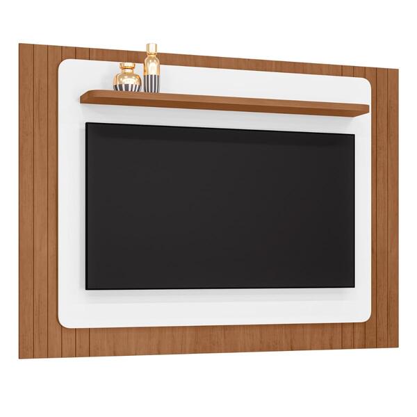 Painel Para Tvs 60" Ripado Ilhéus Cedro Branco