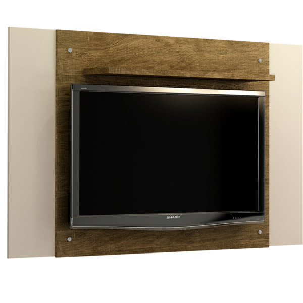 Painel Para Tvs Ate 50 Polegadas America Valdemoveis Ipê-off