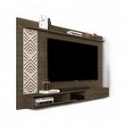 Painel Para Tvs Até 60 Pol Roma Castanho E Off White Cambel