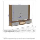 Painel Para Tvs Até 70 Polegadas 200cm 2 Fitas Led 3 Portas Q