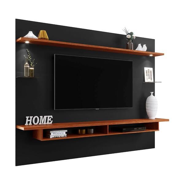 Painel Para Tvs Até 75 Polegadas Girona Preto Canela