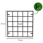 Painel Para Vasos Jardim Vertical De Ferro 75x75cm Preto