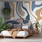 Painel Parede Dig 312X270 Traços Grd Az