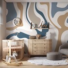 Painel Parede Dig 312X270 Traços Grd Az