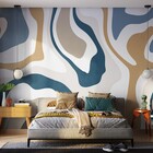 Painel Parede Dig 312X270 Traços Grd Az