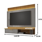 Painel Paris Titanium/cinamomo/ripado – Bechara Móveis