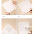 Painel Pegboard Prateleira Quadrado De Parede  - Cinza