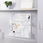 Painel Pegboard Prateleira Quadrado De Parede  - Cinza