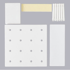 Painel Pegboard Prateleira Quadrado De Parede  - Nude