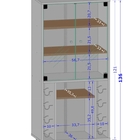 Painel Peniche Com Cristaleira E Mesa Centro Madeira Rústica
