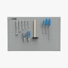 Painel Perfurado Cinza Médio Para Organização De Ferramentas