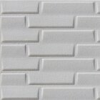 Painel Placa 3d Auto Adesivo Tijolinho Branco 70x70cm Alto Re