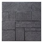 Painel Placa 3d Auto Adesivo Tijolinho Pedras Preto 70x70cm