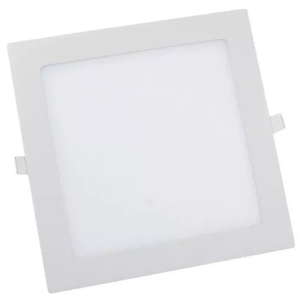 Painel Plafon 24w Luminaria Led Quadrado Embutir