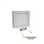 Painel Plafon 6w Luminária Led Sobrepor Quadrado Bivolt Branc