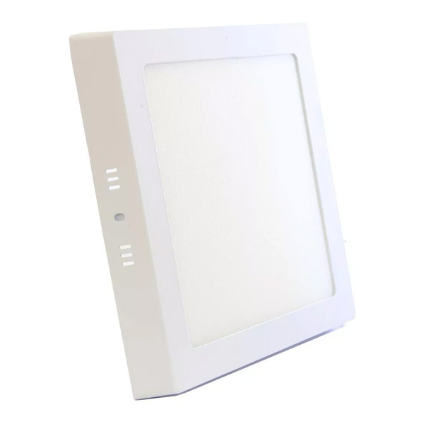 Painel Plafon De Sobrepor Quadrado 22cm Led 18w 3000k Bivolt