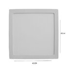 Painel Plafon De Sobrepor Quadrado Branco Led 30w 6000k Bivol