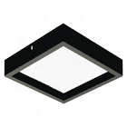 Painel Plafon De Sobrepor Recuado Preto 40cm Led 36w 4000k Bi