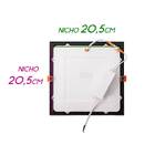 Painel Plafon Embutir Recuado Led 22w Preto Branco Quente St1