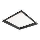 Painel Plafon Embutir Recuado Led 22w Preto Branco Quente St1