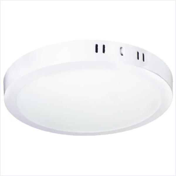 Painel Plafon Kian Led 18w Branco Sobrepor Redondo - Luz Bran