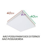 Painel Plafon Led 48w Sobrepor 40x40cm 4000k sem parafusos la