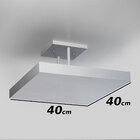 Painel Plafon LED de embutir 12w 17 x 17cm 6000k branco frio