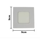 Painel Plafon Led Embutir 3w Quadrado 9x9 Sala Quarto Banheir