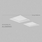 Painel Plafon Led Embutir Recuado 18w Branco Neutro 4000k