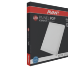 Painel Plafon Led Quadrado Sobrepor 6500k Branco Bivolt 30w A