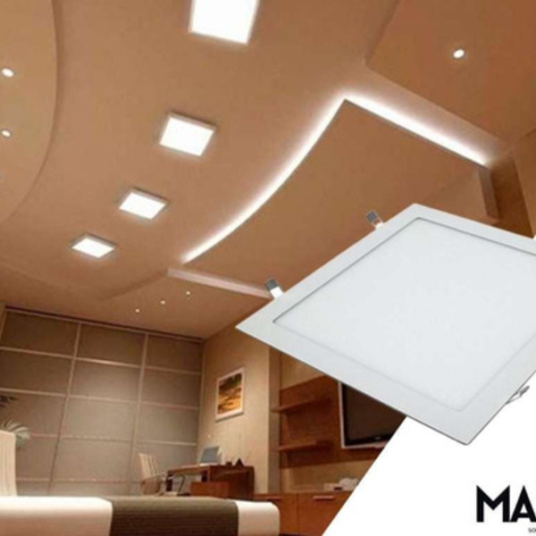 Painel Plafon Quadrado Embutir/slim Led 24w Neutro - Neutro(4
