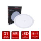 Painel Plafon Redondo Embutir 24w Com Sensor Presença 6500k