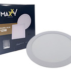 Painel Plafon Redondo Slim Embutir 12w Frio - Branco Frio