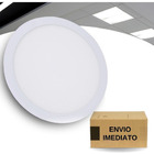 Painel Plafon Redondo Slim Embutir 12w Frio - Branco Frio