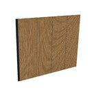 Painel Poliestireno Nero Jequitibá Marrom Frisado 16,2x280cm Santa Luzia