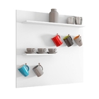 Painel Porta Xícaras Coffee Phill Branco