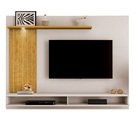 Painel Primer Off White/naturalle - Carmolar Móveis