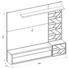Painel Prisma Off White/buriti – Caemmun Móveis