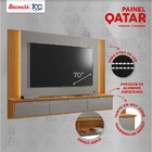 Painel Qatar 2.0 Titanium/cinamomo – Bechara Móveis