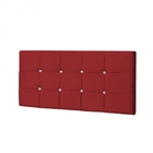 Painel Queen Strass Jordania 160 Cm Courino Vermelho - D A De