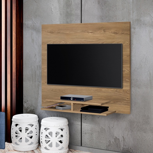 Painel Quênia Para Tv Até 42' Polegadas - Sala/quarto - Avelã