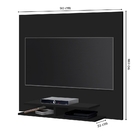 Painel Quênia Tv 32 Polegadas Prateleira Organizadora Porta O