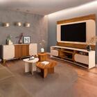 Painel Rack Buffet Mesas Sala De Estar Ed45 Arly