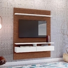 Painel Rack Suspenso 130 Para Tv Melbourne Branco Dakota